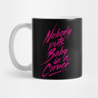 in a black corner Mug